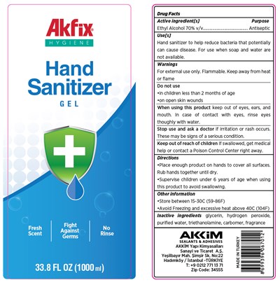 Akfix Hand Sanitizer Liquid Gel 1000 (As3466 00 Akfix Hand Sanitiser Jel 1000ml 79886 002 10)